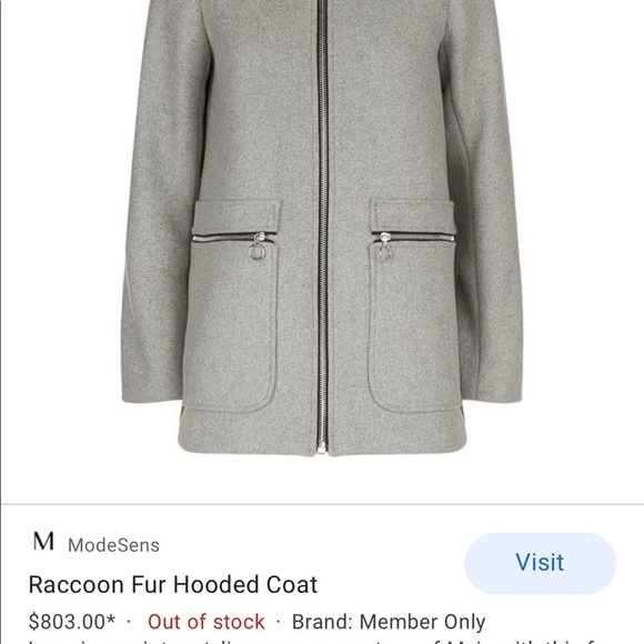 Maje Hooded Coat - BRAND NEW - Picture 3 of 4